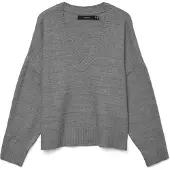 Vero Moda Pull-over 'VMBOOM' gris chiné