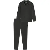 Schiesser Pyjama long 'Selected Premium Warming' gris foncé