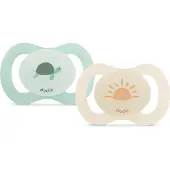 Forte pharma Dodie Sucettes Anatomiques Vert - Beige 0-2 Mois 2 pc(s) Sucette(S)