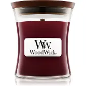 Woodwick Black Cherry bougie parfumée avec mèche en bois 85 g