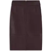 BOSS Jupe crayon Slim en cuir lisse