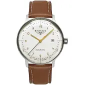 Bauhaus 2064-1 Montre automatique pour homme avec bracelet en cuir