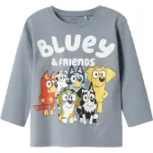 Name It Mini T-Shirt 'NMMalex' bleu / bleu-gris / jaune / blanc