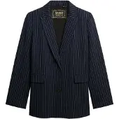 Superdry Blazer bleu foncé / blanc