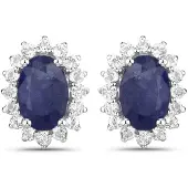 Rafaela Donata Boucles d'oreilles bleu nuit / argent
