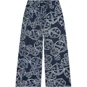 Schiesser Pantalon de pyjama ' 150 YEARS ' bleu foncé / blanc