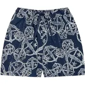 Schiesser Pantalon de pyjama ' 150 YEARS ' bleu foncé / blanc