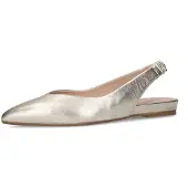 Manfield Ballerines à lanières or