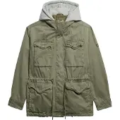 Superdry Veste mi-saison gris chiné / vert