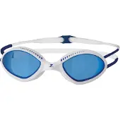 Zoggs Lunettes de Natation Zoggs Tiger Blanc Bleu, Taille Regular