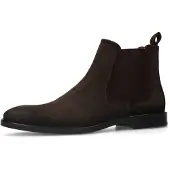 Manfield Chelsea Boots brun foncé