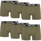 INDICODE JEANS Boxers ' Milano ' olive / noir / blanc