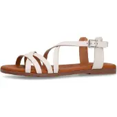 Manfield Sandales à lanières 'Flache' blanc