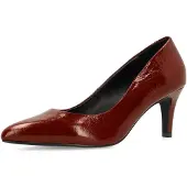 Manfield Escarpins rouge foncé