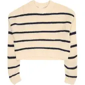 s.Oliver Pull-over crème / bleu marine
