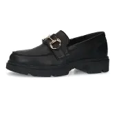 Manfield Chaussure basse or / noir