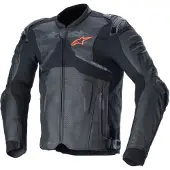 Alpinestars Atem V5, veste en cuir ,Noir ,56