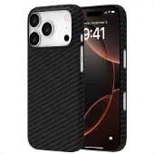 Accezz Coque Kevlar MagSafe Apple iPhone 17 Pro - Noir