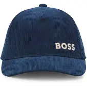 BOSS Casquette en velours de coton à logo brodé pour enfant