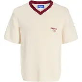 Jack & Jones Pull-over rouge / blanc cassé