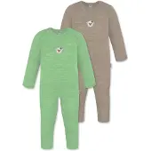 Normani Barboteuse / body 'Waverly' beige foncé / vert