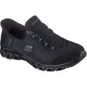 SKECHERS Femmes-Sneaker-Slipper Noir, Couleur:noir, EU Taille:39