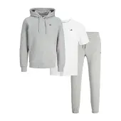 JJ REBEL Survêtement gris chiné / blanc