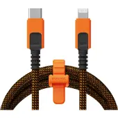 Telco Accessories Cable Xtreme USB-C / Lightning, 1,5m, Noir/Orange