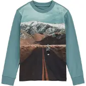 We fashion T-Shirt turquoise / marron / brun foncé / mandarine