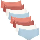 Sloggi Slip 'Basic+' bleu clair / orange / merlot / blanc