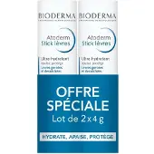 Bioderma Atoderm Sticks Lèvres Ultra-Hydratants 2x4g