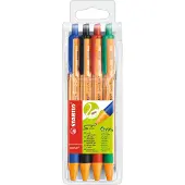 Stabilo Lot de 4 stylos à bille pointball
