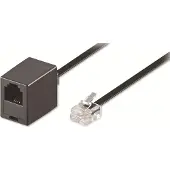 Goobay Câble d'extension RJ12 - RJ12 mâle vers RJ12 femelle - Plat 6 conduc