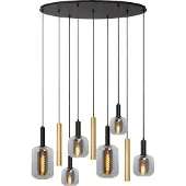 Lucide Lampe suspendue Joanet Or 6 lumières