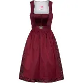 Spieth & Wensky Dirndl 'Genua' rouge foncé