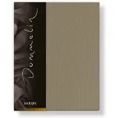 Dommelin Drap-housse Dommelin Taupe (Satin 300TC)-180 x 200 cm