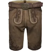 Krüger Collection Pantalon folklorique 'Devian' marron / jaune