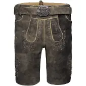 Krüger Collection Pantalon folklorique 'Ron' gris / kaki