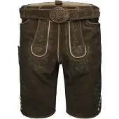 Krüger Collection Pantalon folklorique 'Cailan' marron / pétrole