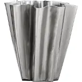 House Doctor Vase, HDFlood, Brushed silver finish