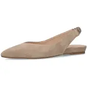 Manfield Ballerines à lanières beige foncé