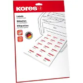 Kores Étiquettes en film, 45,7 x 21,2 mm, transparentes résistantes aux UV, aux intempéries, à