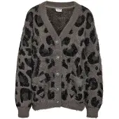 Noisy May Cardigan gris foncé / noir