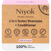 Niyok shampooing+Conditionneur solide 2en1 - Soft blossom 80g