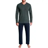 Tom Tailor Pyjama long bleu marine / vert