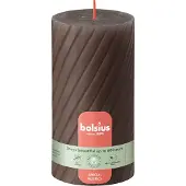 Bolsius Bougie Twist rustique 130/68 Oat Beige