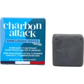 Lamazuna Nettoyant visage solide Charbon Attack, 28 ml