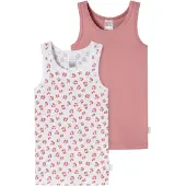 Schiesser Maillot de corps ' Fine Rib ' rose / blanc