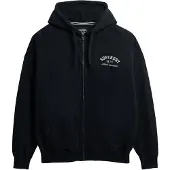 Superdry Veste de survêtement 'Athletic Essentials' noir / blanc