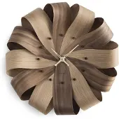 Nomon Brisa Horloge Murale Mixed | Oak | Polished Brass